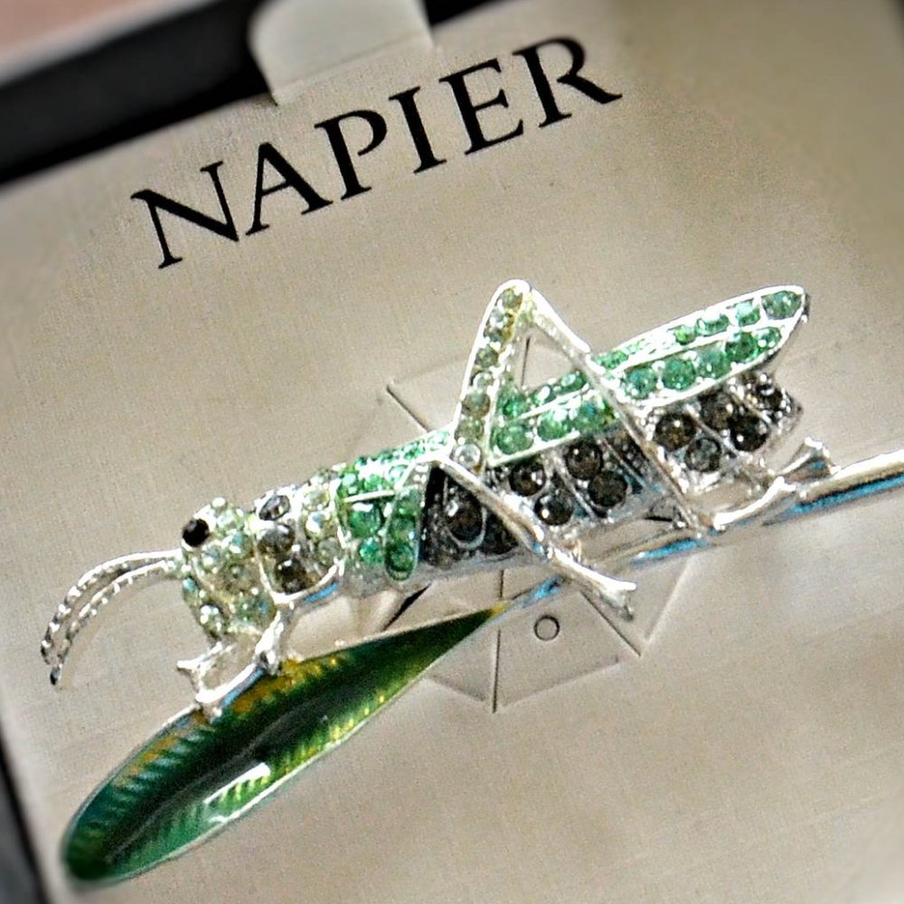 NAPIER BROOCH-GRASSHOPPER